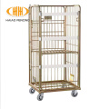 durable galvanized logistic rolling hand trolley cart